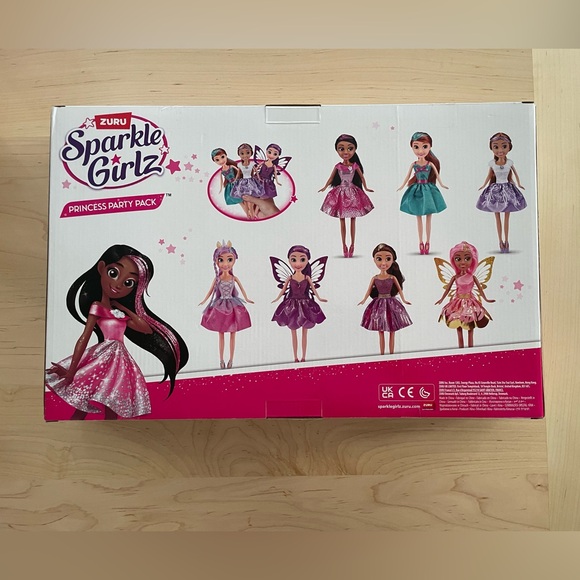 NIB Zuru Sparkle Girlz Princess Party Pack - set of 7 dolls - Picture 5 of 6